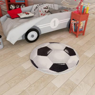 Covor Kolibri, Rotund, Minge Fotbal UEFA , 67x67 cm, 2300 gr/mp