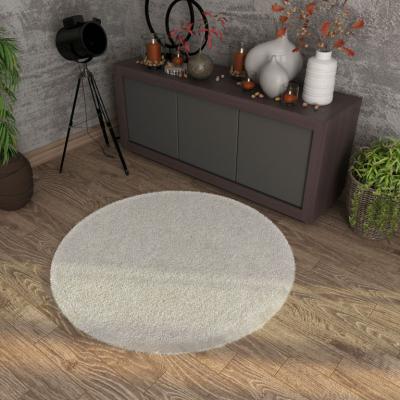Covor Modern, Fantasy 12500-10, Alb, Rotund, 67x67 cm, 2550 gr/mp