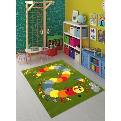 Covor Copii, Kolibri Omida 11057, Verde, 120x170 cm, 2300 gr/mp