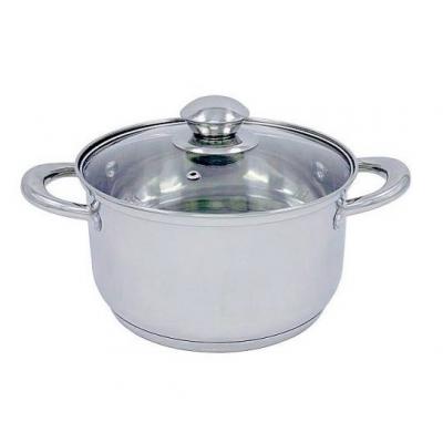 Bohmann Oala Inox cu capac sticla Yena 24cm 6L BH 0805-24