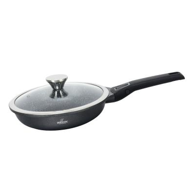 Bohmann Tigaie Antiaderenta Marmorata cu capac sticla, maner detasabil, 24cm BH 1730-24FP