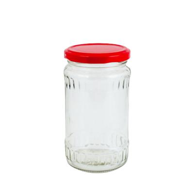 Borcan Sticla 370ML Fi 66 cu capac, 12 Buc/set