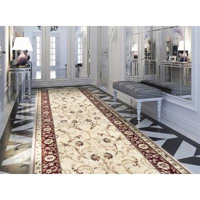 Traversa Festonata Lotos 523 Latime 80 cm, Crem Rosu, 1800 gr/mp, 80x400cm