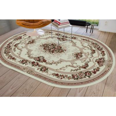 Covor Clasic, Lotos 574, Crem/Bej, Oval, 60x110 cm, 1800 gr/mp