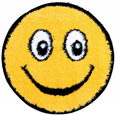 Covor Fantasy Smile, 12003-150, Rotund, Galben, 67x67 cm