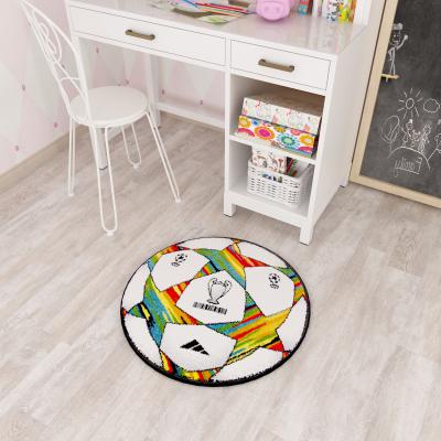 Covor Kolibri, Rotund, Minge Fotbal UEFA , 67x67 cm, 2300 gr/mp
