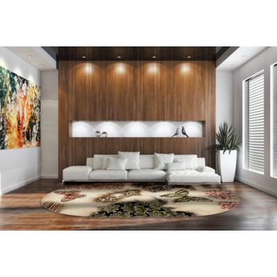 Covor Modern, Lotos Fluturi 1607, Oval, 80x150 cm, 1800 gr/mp