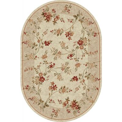 Covor Modern, Lotos 551, Crem/Bej, Oval, 60x110 cm, 1800 gr/mp