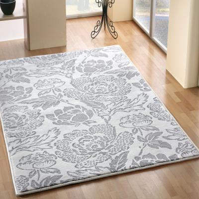 Covor Modern, Sofia Floral, Alb/Gri, 120x200 , 2450 gr/mp