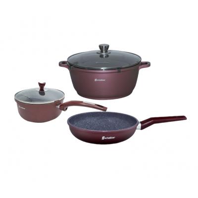 Schmitter Set Gatit 5 Piese, 2 Oale Antiaderente 1.5L, 3.5L + Tigaie antiaderenta 24cm S153524