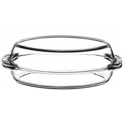 Borcam Vas Yena Termorezistent Oval 2.25L cu Capac Sticla 2.25L 59022