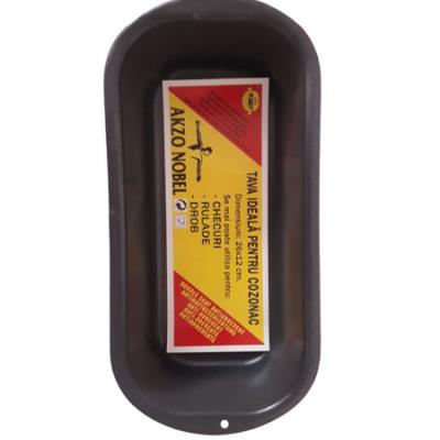 Akzo Tava Antiaderenta Teflonata Chec/Cozonac 26x12cm Stone Efect