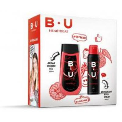 BU Caseta Cadou Deo 120 ml+ Gel Dus 250 ml Heartbeat
