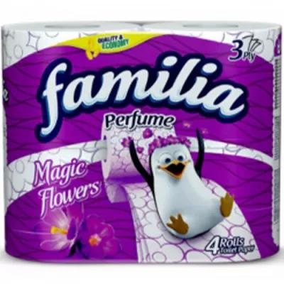 FAMILIA Hartie Igienica Parfumata 3 Straturi 4Buc/Set MAGIC FLOWERS