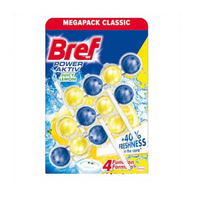 Bref Odorizant WC Bile 3X50g Power Aktiv Lemon