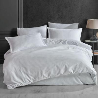 Pucioasa Cearceaf Pilota damasc HORECA alb 2 persoane 180x210cm