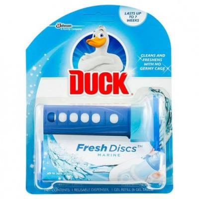 Duck Fresh Odorizant toaleta aparat cu gel Fresh Discs 36 ml Marin