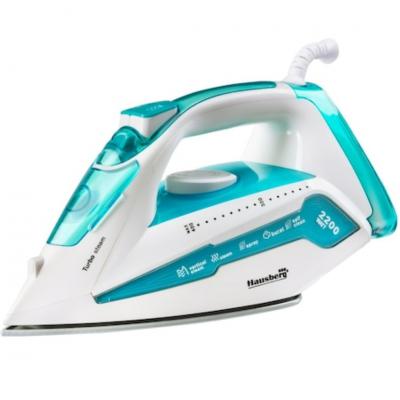 Hausberg Fier Calcat, 2200W ,Talpa Ceramica Bidirectionala, Autoclean, Anticalcar, Alb HB-7898