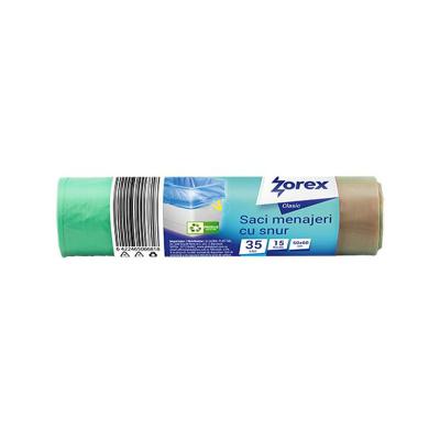 Zorex Saci Menaj 35L cu manere 15Buc/Set Verde