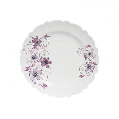 Sanay Farfurie Intinsa Opal 27.5Cm Model Flori Violet 6Buc/set 275/794