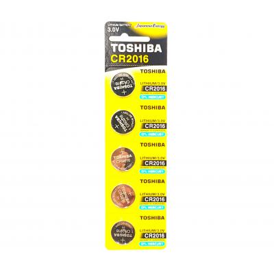 Toshiba Baterie CR 2016 Lithium 5Buc/set