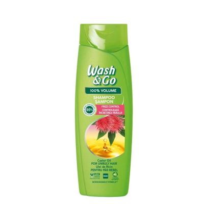 Wash&amp;Go Sampon 360ml Par Gras Rebel cu Ulei de Ricin