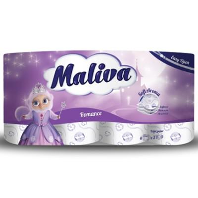 Maliva Hartie Igienica 3 Straturi 8Buc/set Romance
