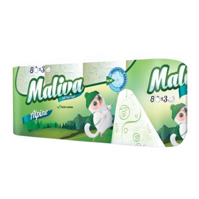 Maliva Hartie Igienica 3 Straturi 8Buc/set Alpine