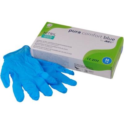 Misavan Manusi Nitril Albastru 100Buc/Set M Pura Confort