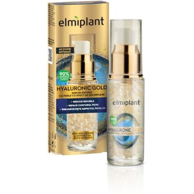 Elmiplant Ser Antirid Fata cu efect de umplere 30ml Hyaluronic Gold 45+