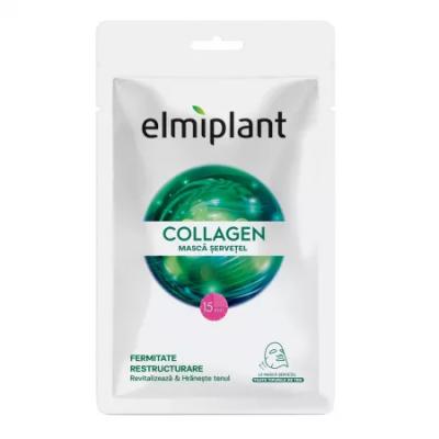 Elmiplant Masca Fata Servetel Collagen 20ml  Fermitate &amp; Restructurare pentru toate tipurile de ten