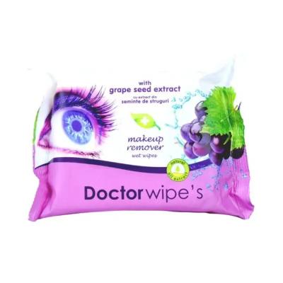 Doctor Wipes Servetele umede demachiante cu extract din seminte de struguri, 20 buc/set