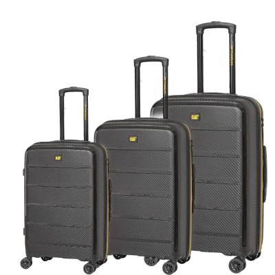 Caterpillar Set 3 trollere Cargo (20/24/28 inch) material ABS negru CAT-84379-01