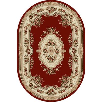 Covor Modern, Lotos 575, Grena, Oval, 60x110 cm, 1800 gr/mp