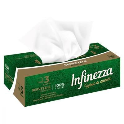 Infinezza Servetele Pop Up Cutie 3 straturi 90 Buc/Set