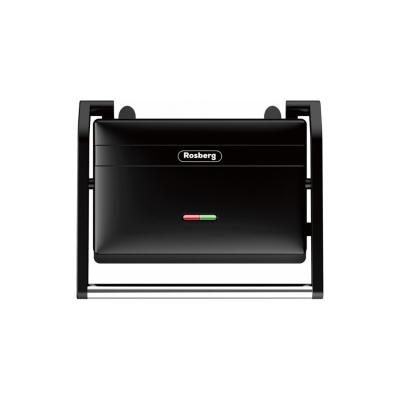 Rosberg Sandwich Maker &amp; Grill 1300W, Placi Nonaderente, Led, Finisaj Premium, Negru R51442J 
