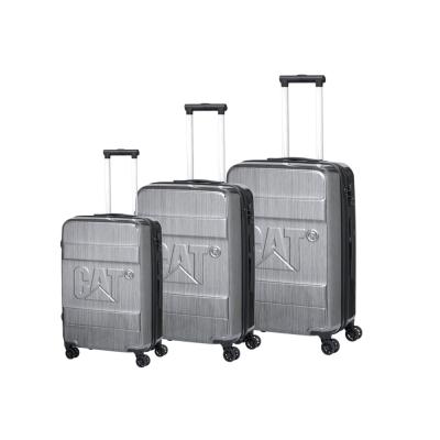 Caterpillar Set 3 trollere Cargo Cat-D 2.0 Nested (20/24/28 inch) - material ABS - gri lucios CAT-84041-95