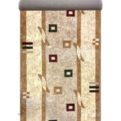 Traversa festonata model Lotos 579, Latime 100 cm, Crem Bej, 1800gr/mp, 100x300cm