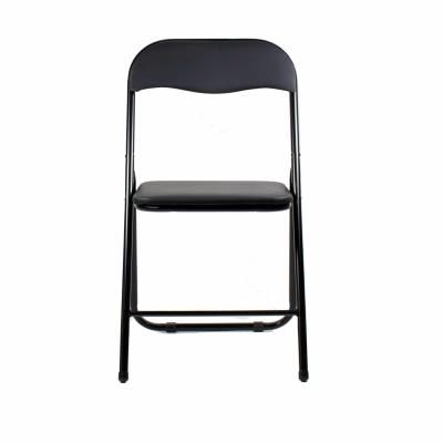 Scaun bucatarie, living, terasa tapitat negru pliant