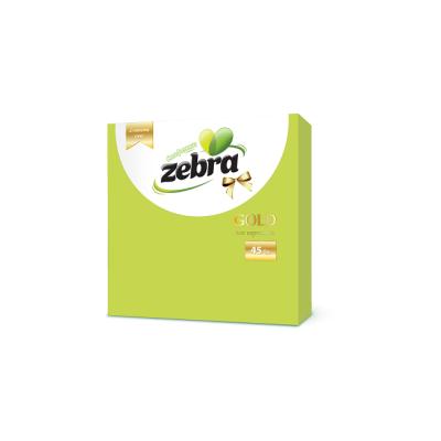 Zebra Servetele Masa Gold 33X33cm 2 straturi 45buc/pachet Verde