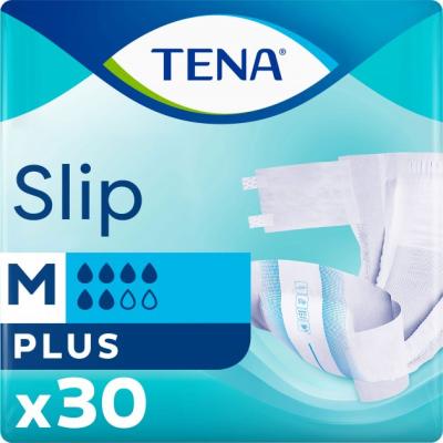 Tena Slip Plus Scutece pentru incontinenta adulti, marime M, 30 buc/ Set
