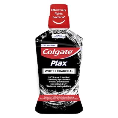 Colgate Apa Gura 500 ml Max White + Charcoal cu efect de albire