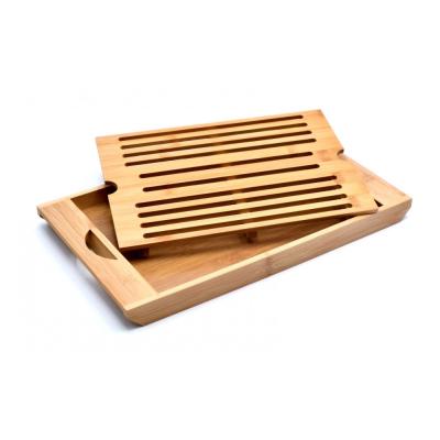 Tocator Lemn pentru paine cu tavita 36.5x22cm A11891