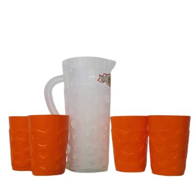 Alisan Set Carafa 1.5L+ 4 Pahare 450ml Plastic