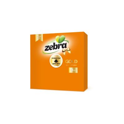 Zebra Servetele Masa Gold 33X33cm 2 straturi 45buc/pachet Orange