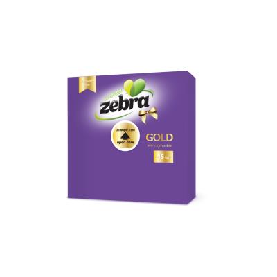 Zebra Servetele Masa Gold 33X33cm 2 straturi 45buc/pachet Mov