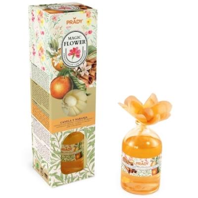Prady Magic Flower Odorizant de camera cu floare 100Ml Canela y Naranja/Portocale si scortisoara