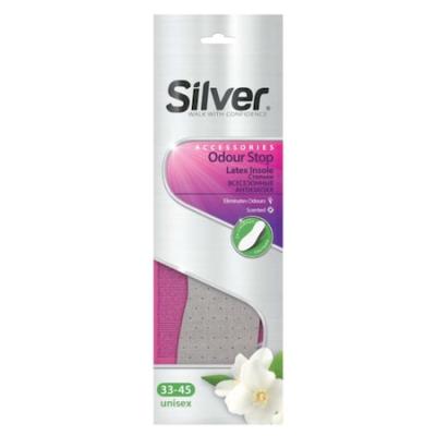 Silver Brant incaltaminte Odor stop, Antiperspirant, Latex, Unisex, 33-45