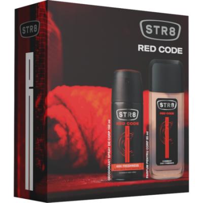 Str8 Caseta Cadou Parfum Corp 85 ml + Deodorant spray 150 ml Red Code