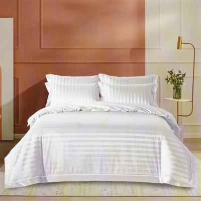 Pucioasa Lenjerie Pat damasc HORECA alb 2 persoane Policoton 6 piese 6DP39